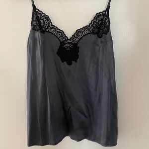 Fleur Du Mal Silk & Lace Cami Top